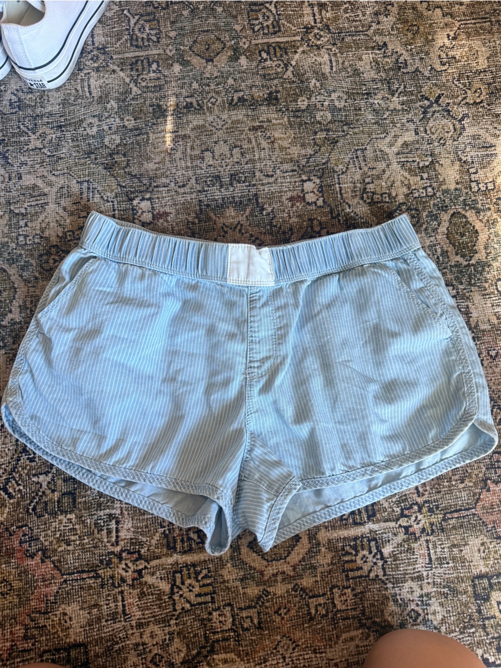 Project Rebel Denim Railroad Stripe Pull On Shorts Size 11